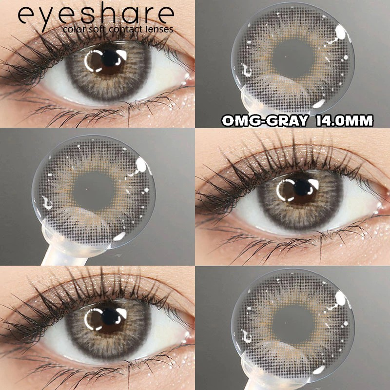 Eyeshare Softlens Minus -7.00 OMG Grey 2