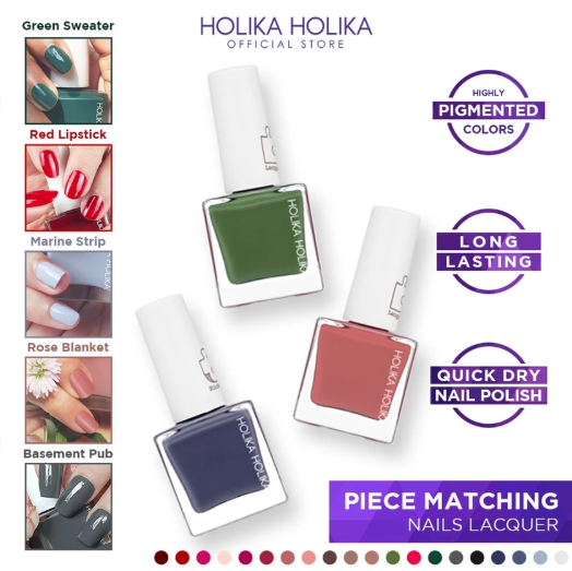 Enprani.Co & Samsung HOLIKA HOLIKA Piece Matching Nails Lacquer