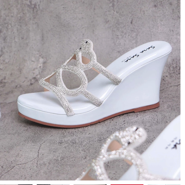  Sara Sara Alana Sandal Wedges Wanita