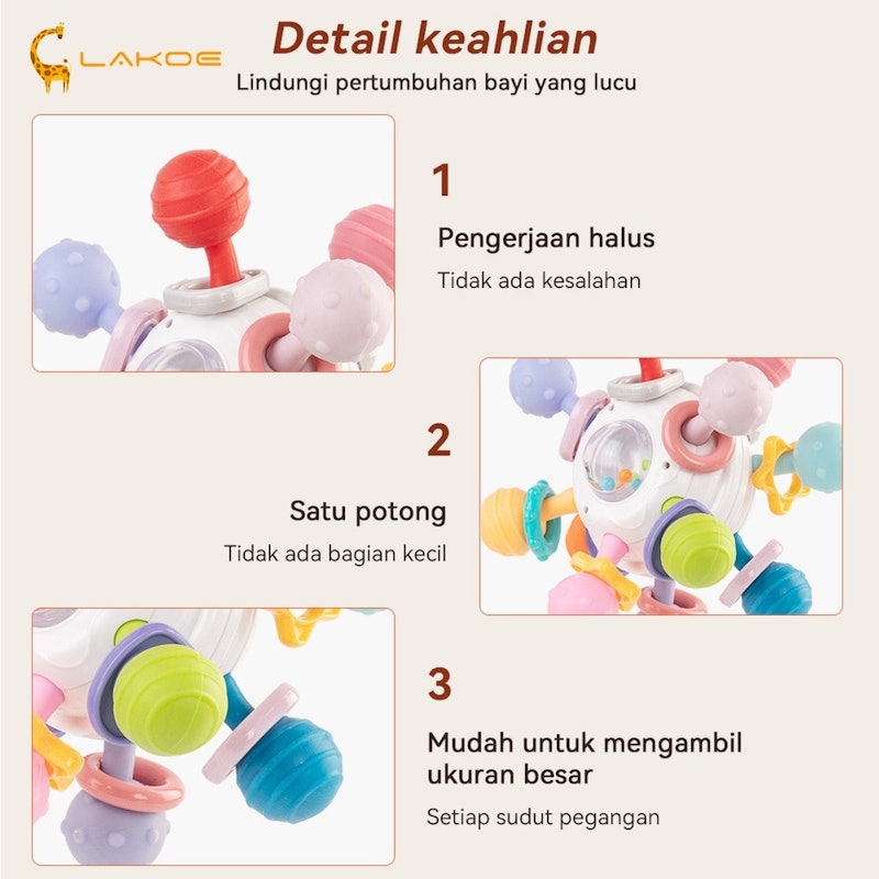 Lakoe Mainan Bola Atomik Putar 4