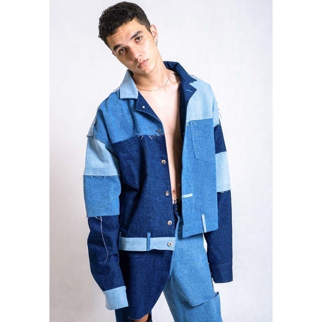 Cycle Oversize Patch Ara Denim Jacket 