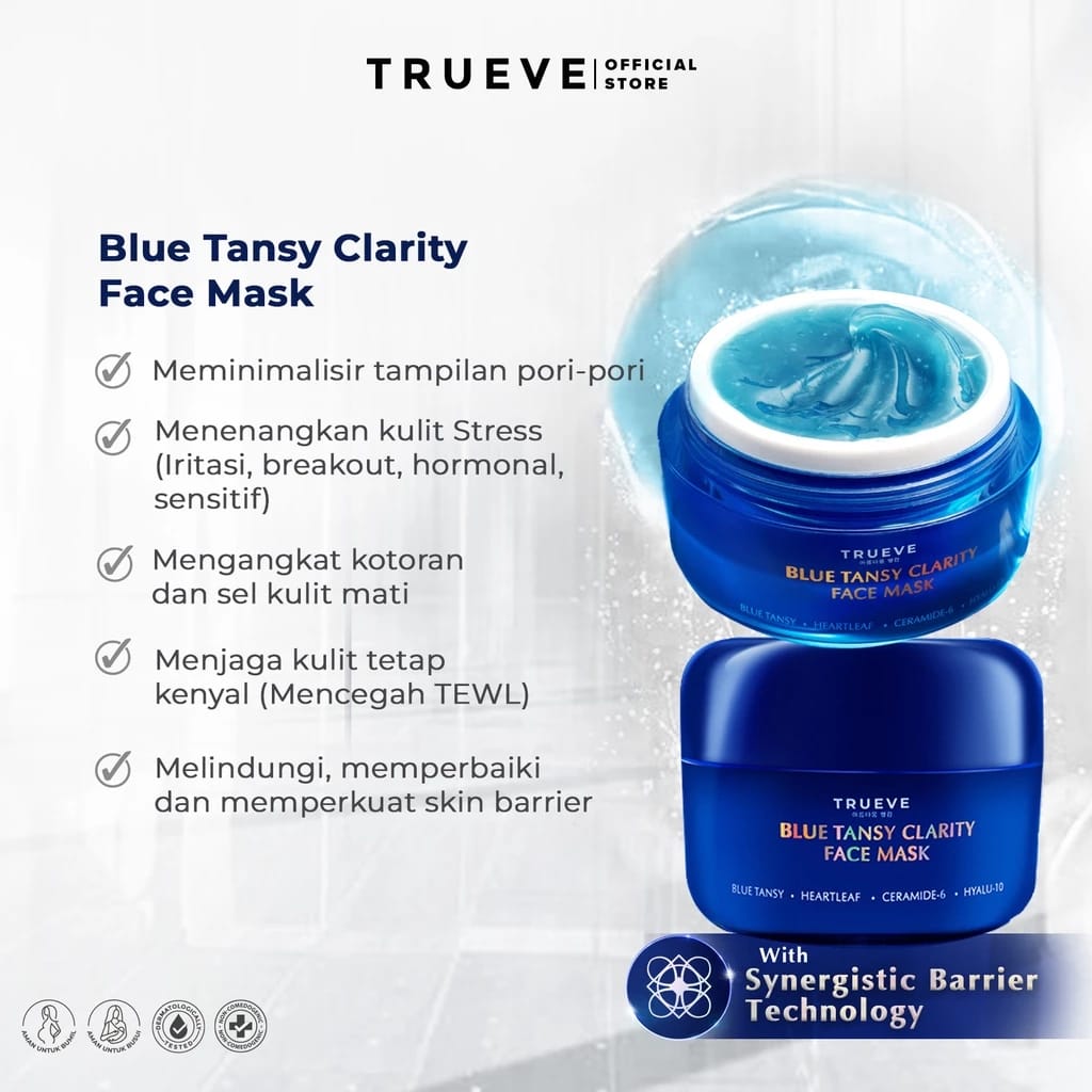 Natura Deca Kosmetika TRUEVE Blue Tansy Clarity Face Mask 