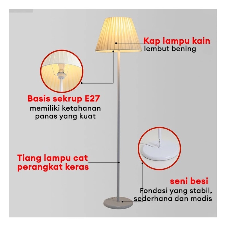 Lampu Lantai Gaya Nordik Pol 3 Warna 5
