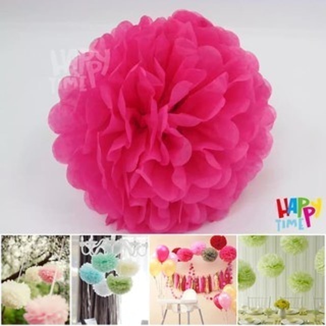 Pompom Kertas Bunga Krep 2