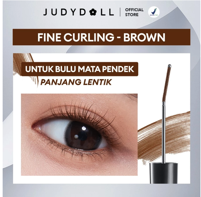 Judydoll Fine Curling Iron Mascara Brown 2
