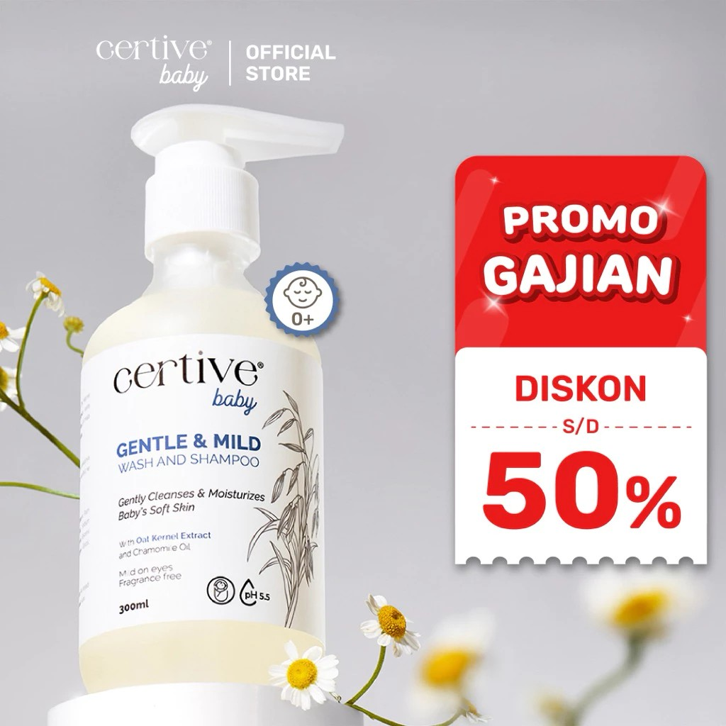  Certive Baby Gentle & Mild Wash and Shampoo with Oat Kernel Extract and Chamomile Oil