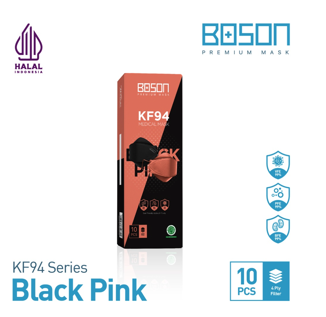 BOSON BOSON Black Pink Series Premium Masker KF94
