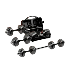 Proiron Dumbbel and Barbell Full Metal Set 30 kg