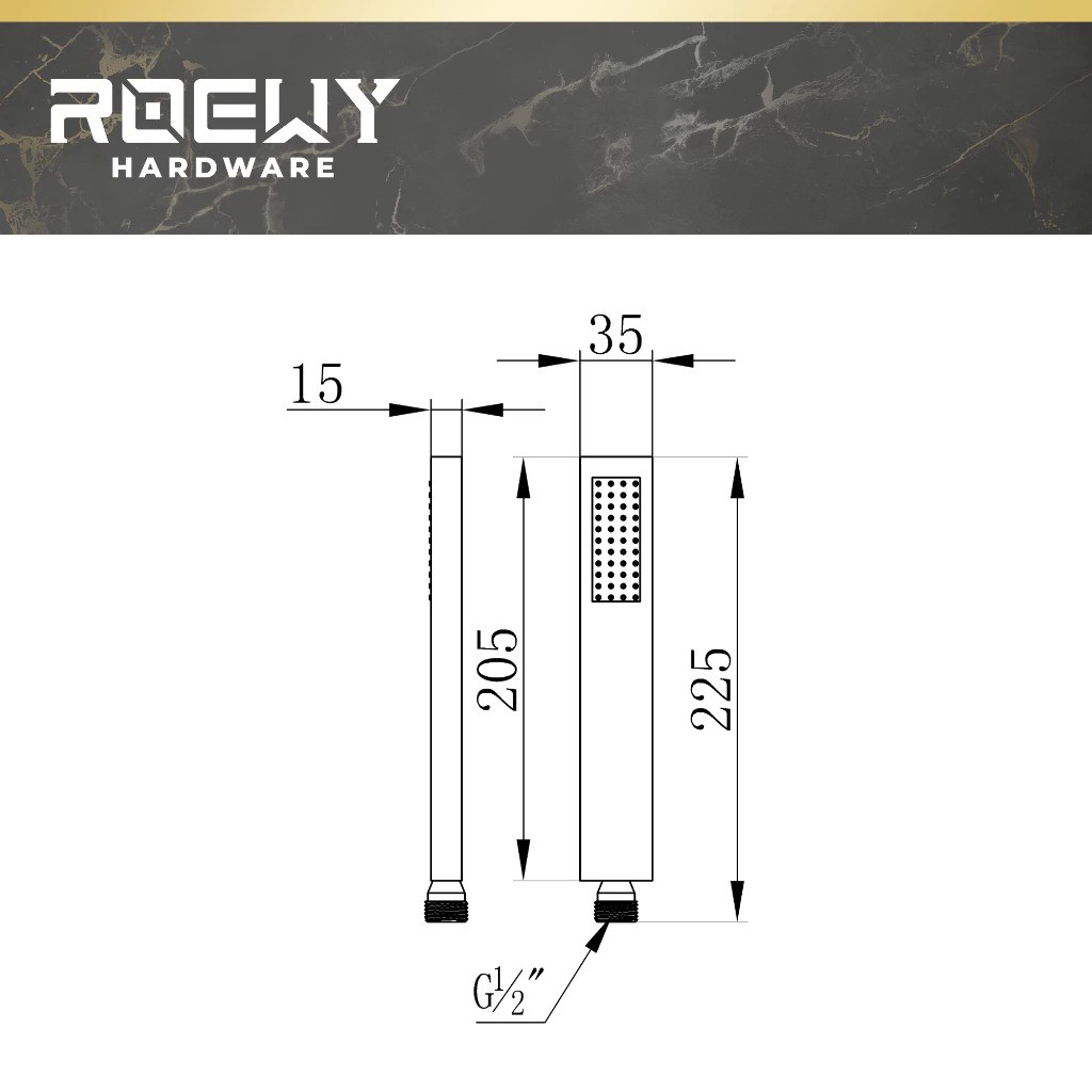 ROEWY Hardware ROEWY Hand Shower 81826