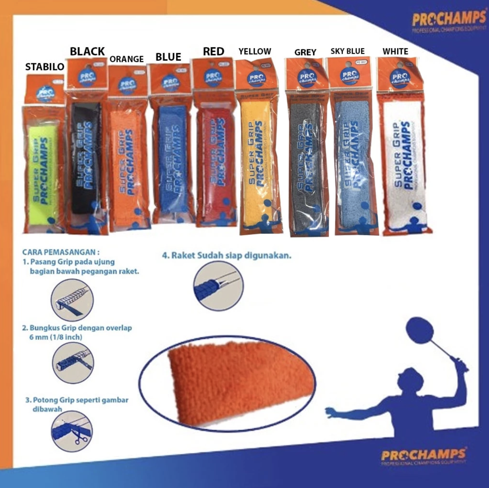  Prochamps Soft Grip Microfiber Towel Grip PC102