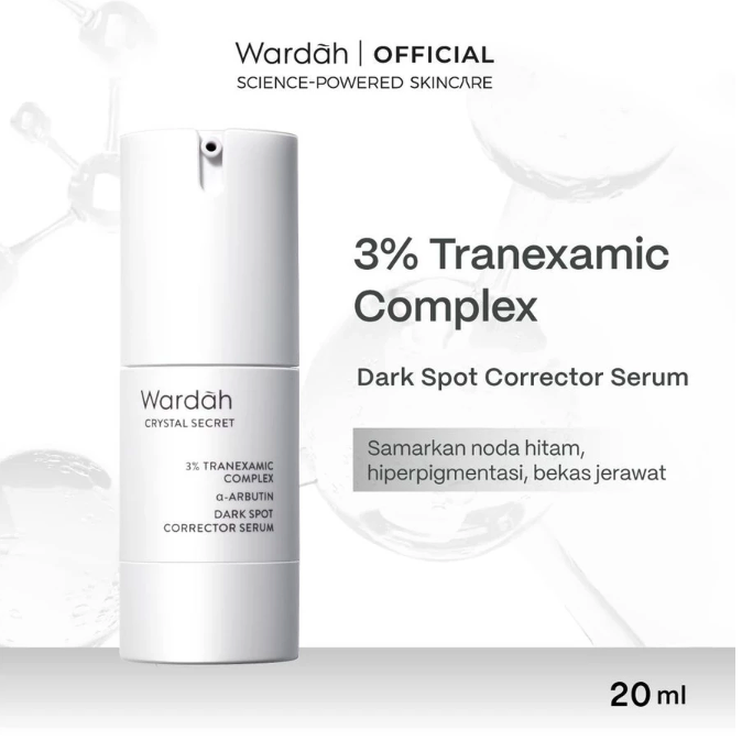 Paragon Technology and Innovation Wardah Crystal Secret 3% Tranexamic Complex α-Arbutin Dark Spot Corrector Serum