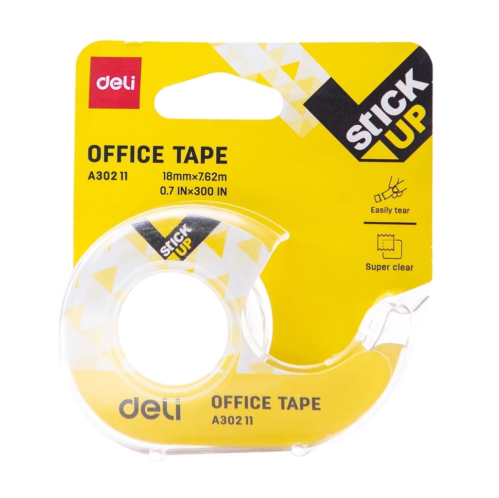 Deli Office Tape 18mm x 7.62m 2