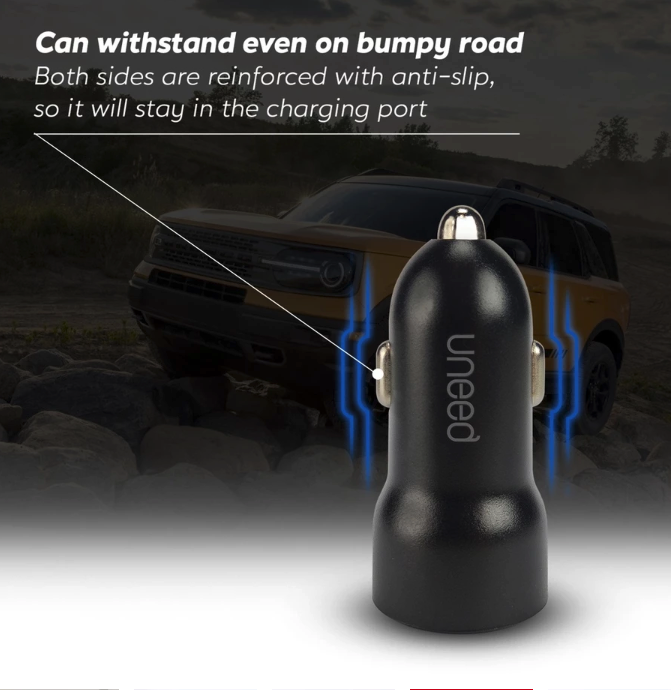 Uneed Indonesia Uneed Dual Port Car Charger 20W  UCC404