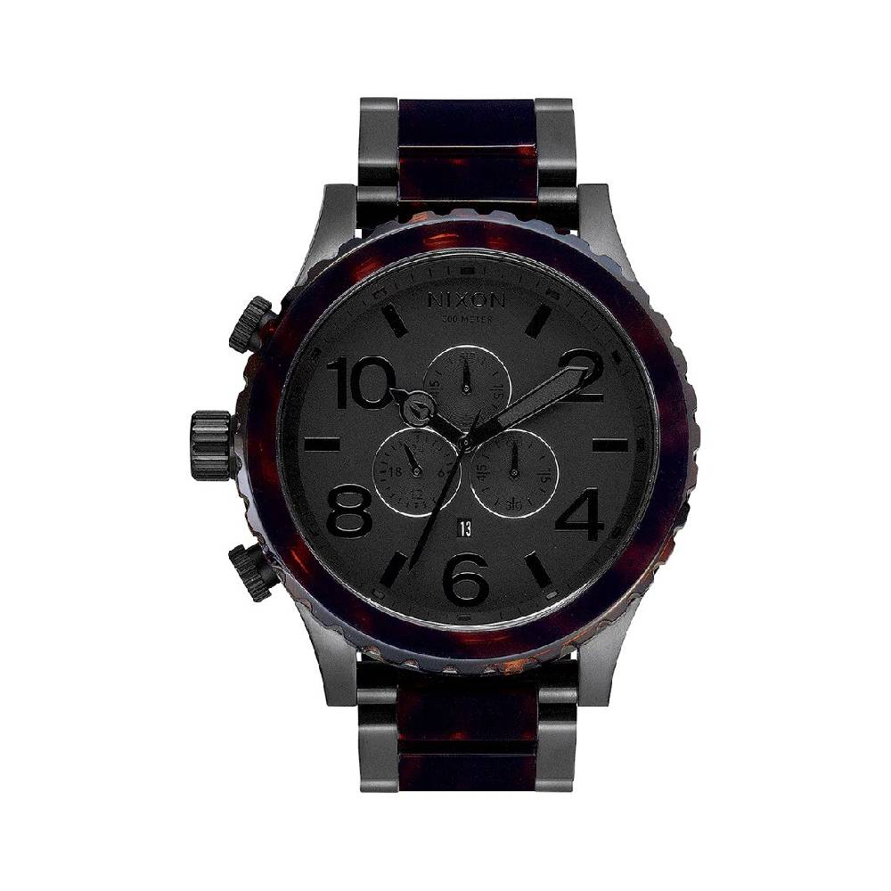 Nixon 51-30 Chrono Matte Black/Dark Tortoise 1