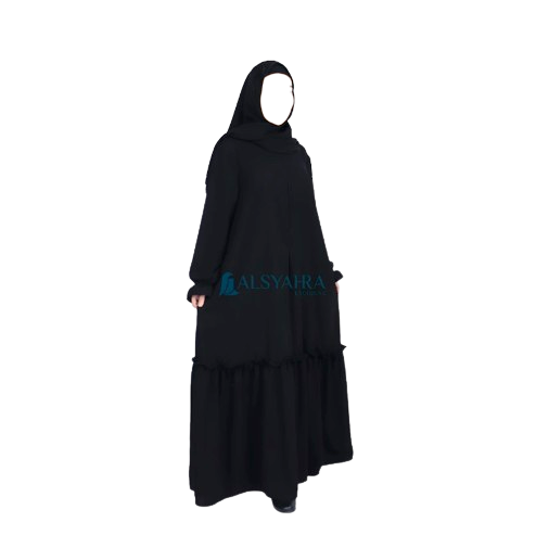 Alsyahra Exclusive Abaya Gamis Syari Jamila Jetblack
