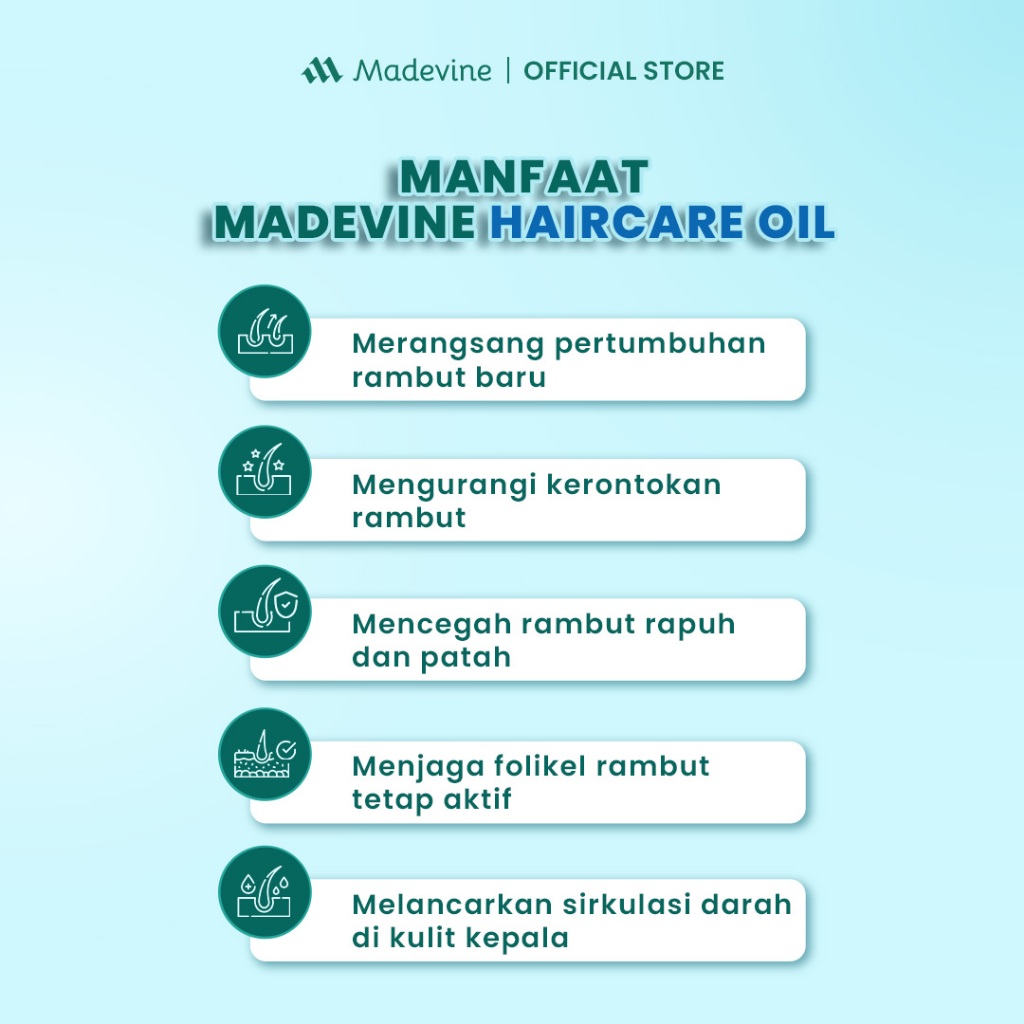 Nusaindo Intermedia Karya Inovasi Madevine Hair Treatment Oil 
