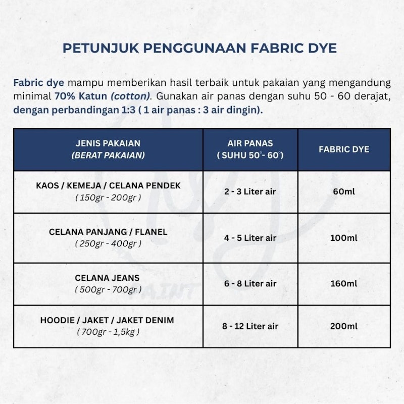 KSJ Paint Fabric Dye 5