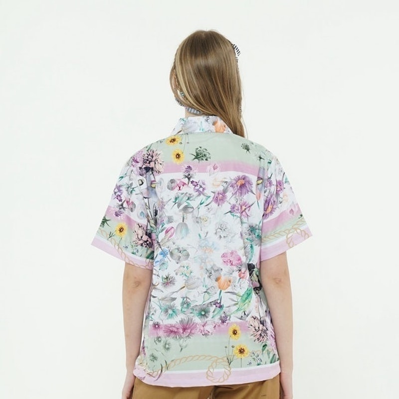 Kemeja Lengan Pendek Wanita Full Print Colibri 3