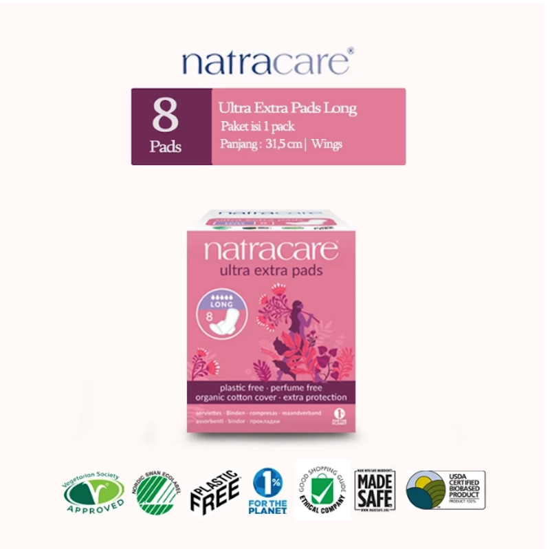 Natracare® Ultra Extra Long Pads with Wings 3