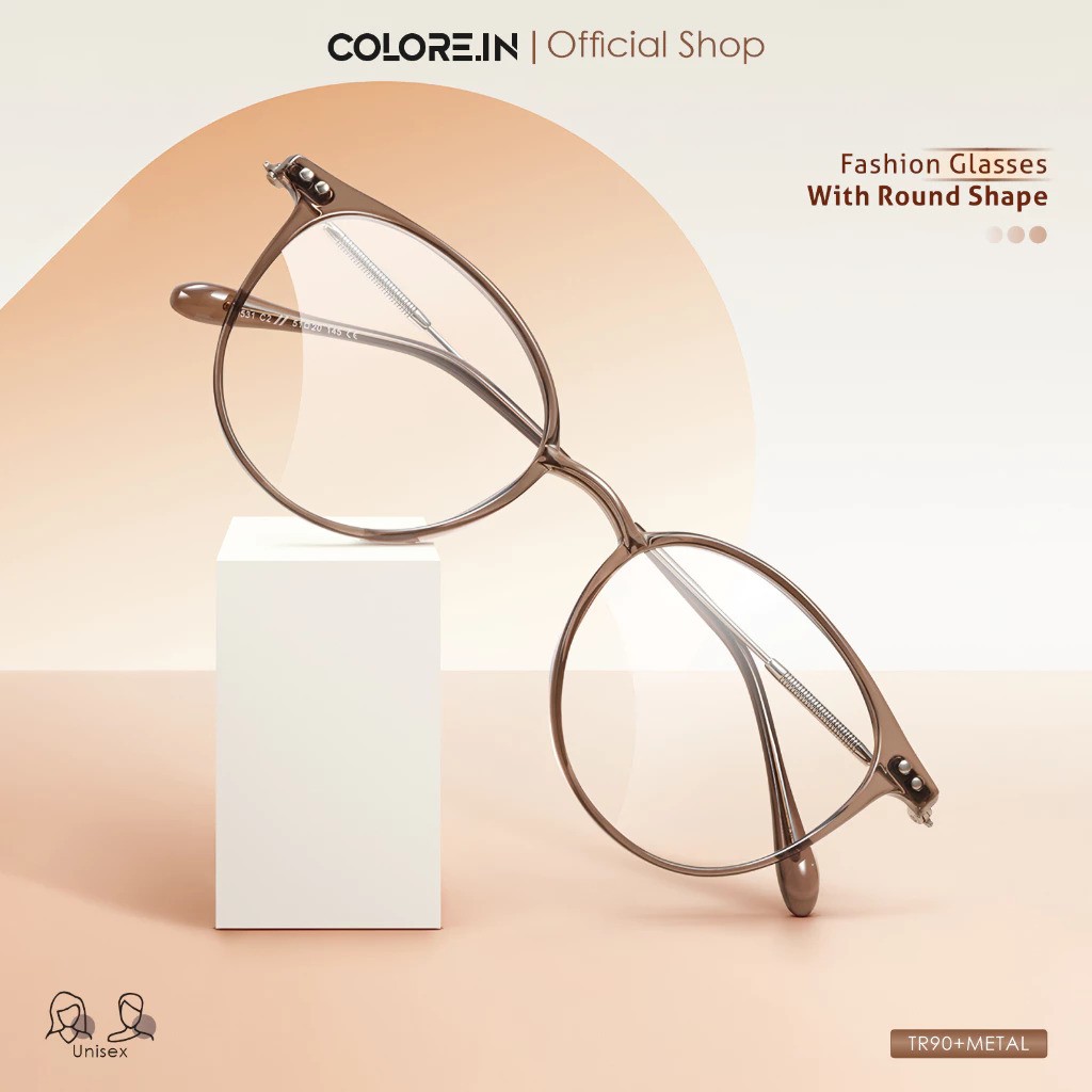  Colore.in Frame Bulat C4 Crystal Brown  2188