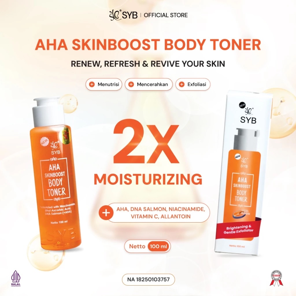 Sheva Jordan Bersama SYB AHA Skinboost Body Toner