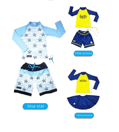  Kiddie Splash Baju Renang Anak Perempuan UV Protection