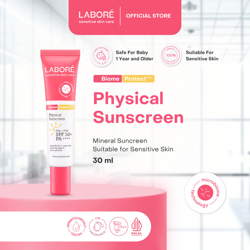 Paragon Technology and Innovation LABORÉ BiomeProtect™ Physical Sunscreen SPF 50 PA++++ 