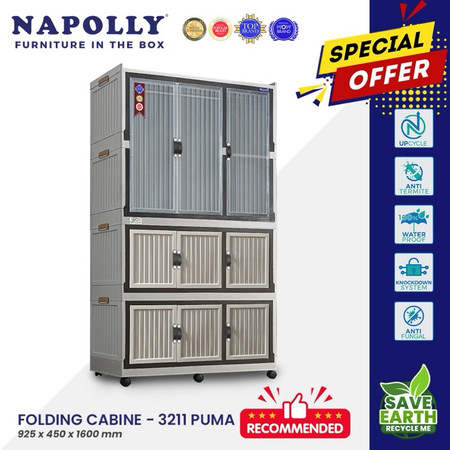 Napolly Lemari Plastik Folding 4