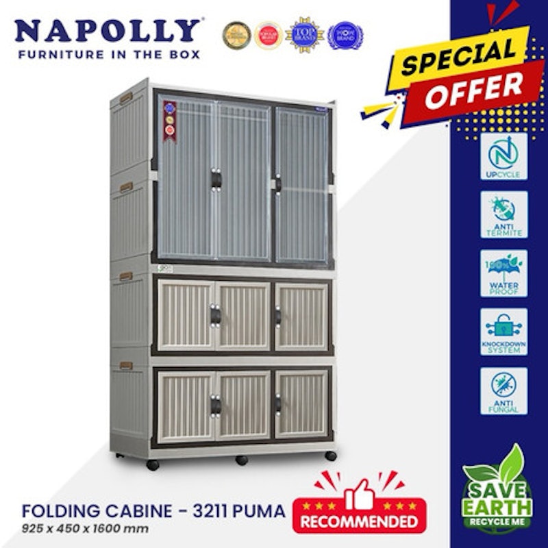 Napolly Lemari Plastik Folding 4