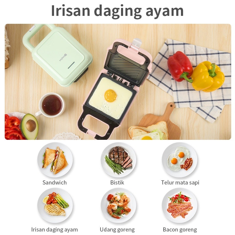 Simplus Sandwich Waffle Maker 3