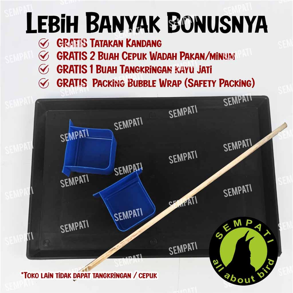  Sangkar Burung Besi Umbaran Size M