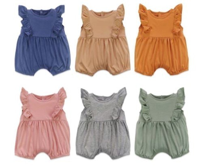 Bearhug Homewear Romper Bayi Perempuan Ruffle  HRD1 