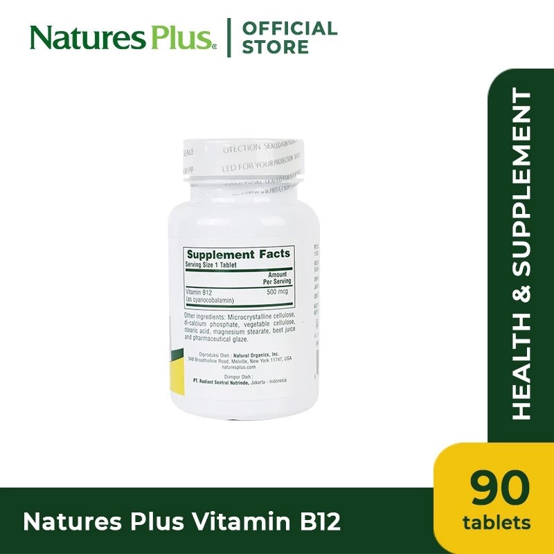 NaturesPlus Vitamin B12 500 mcg 2