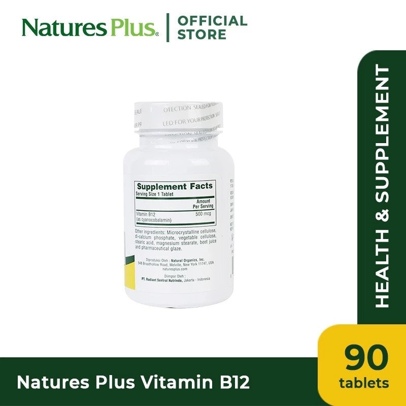 NaturesPlus Vitamin B12 500 mcg 2