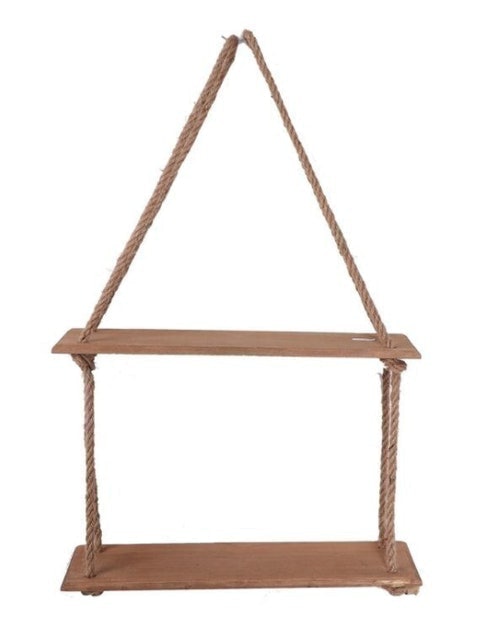 Amtali 2 Rak Dinding Gantung Makrame