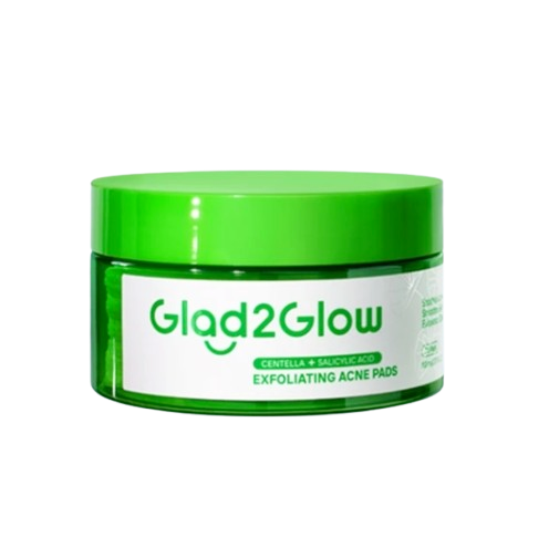 Glad2Glow Centella + Salicylic Acid Exfoliating Acne Pads