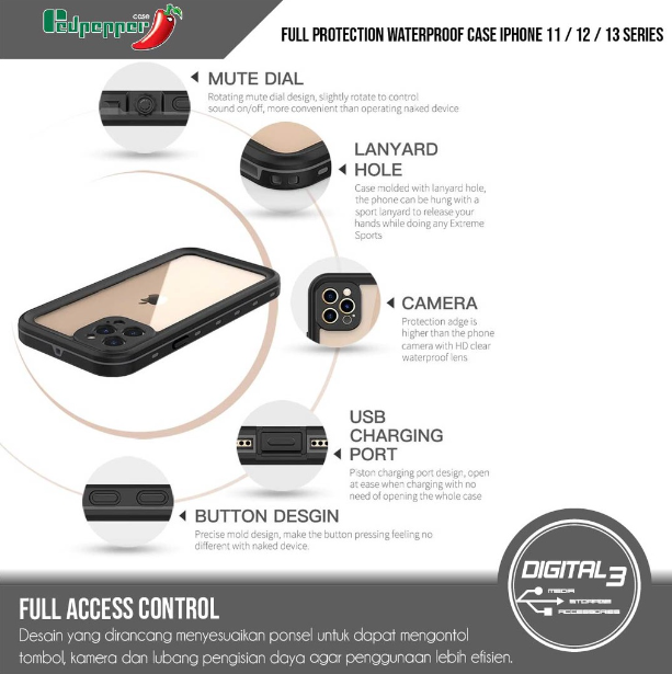 Redpepper Waterproof Case iPhone 11 2