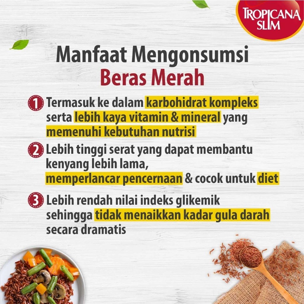 Nutrifood Tropicana Slim Beras Merah Organik
