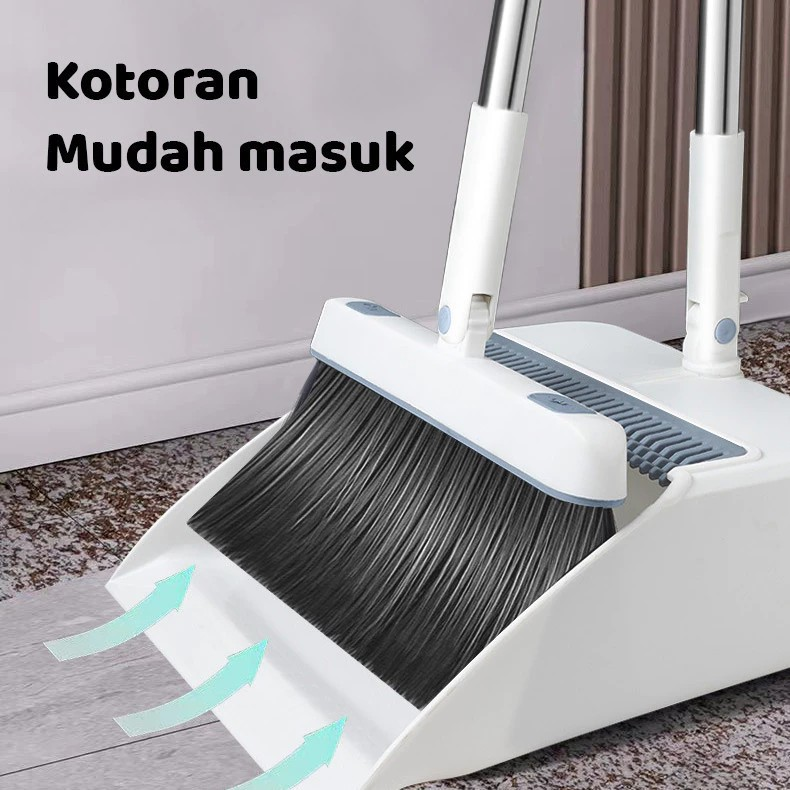 Paus Baru Internasional Hoptech Set Sapu Pengki Lipat  G37-1