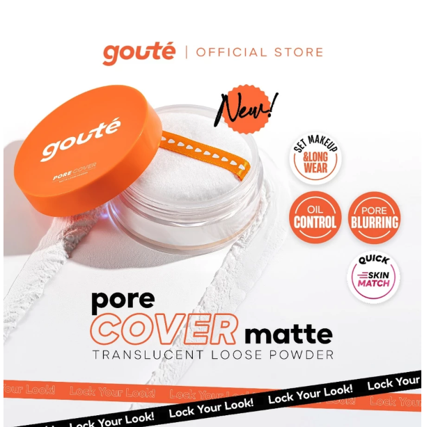 Mitra Deca Nusantara Gouté Pore Cover Matte Loose Powder 00 Translucent Lane