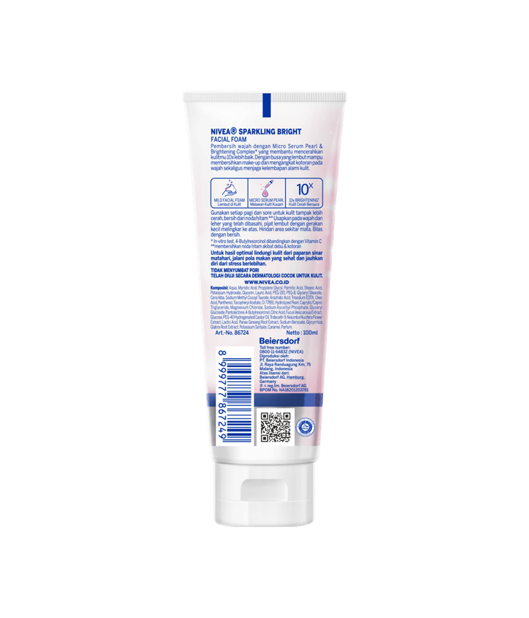 NIVEA Sparkling Bright Whitening Facial Foam