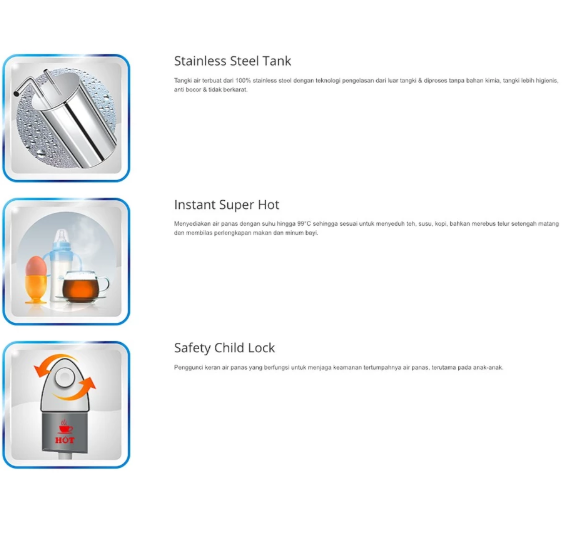 Sanken Argadwija Sanken Dispenser Standing 3 Keran  HWE-69CW