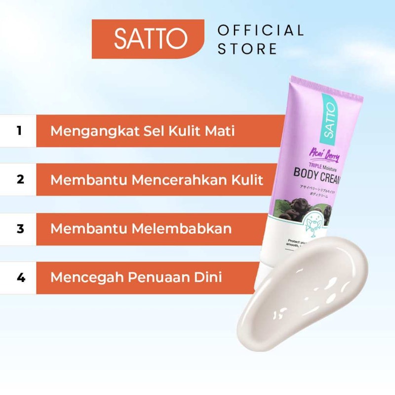 Acai Berry Triple Moisture Whitening Body Cream 3