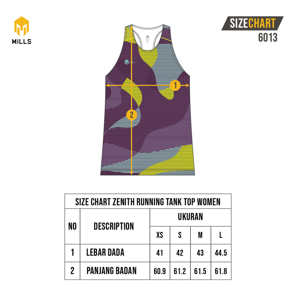 Mitra Kreasi Garmen MILLS Zenith Running Tank Top Women 6013