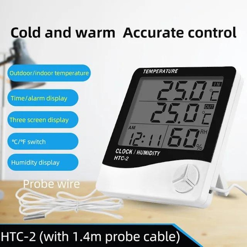 ELROSTO Hygrometer Clock 3