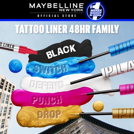 L'Oreal Indonesia Maybelline New York Tattoo Liner Play 48H Defend