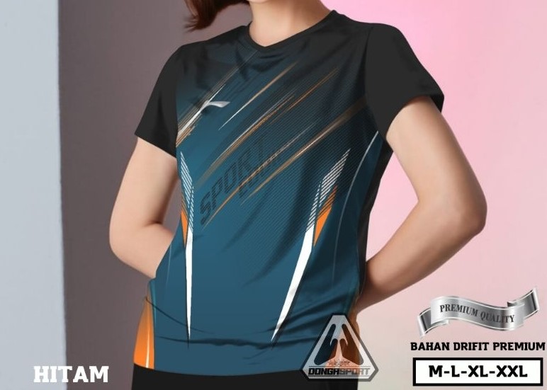  Dongasport Kaos Bulutangkis Wanita Jersey BLC 01 