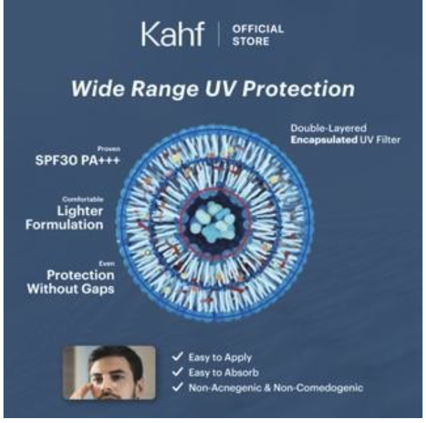 Paragon Technology and Innovation Kahf Triple+ Protection Sunscreen Moisturizer SPF 30 PA+++ 