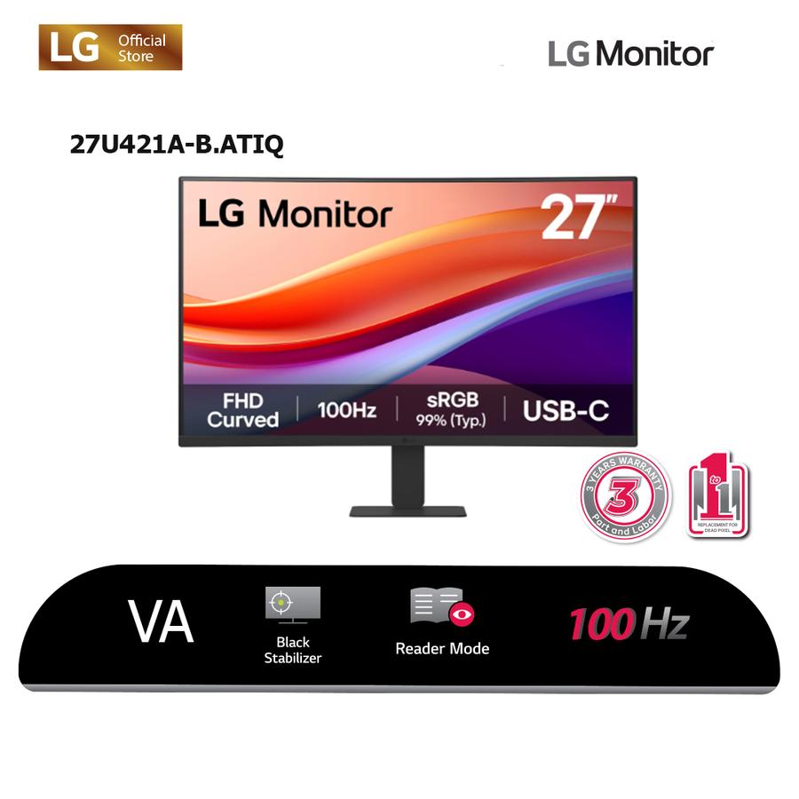 LG Electronics LG Curved Monitor 27U421A-B