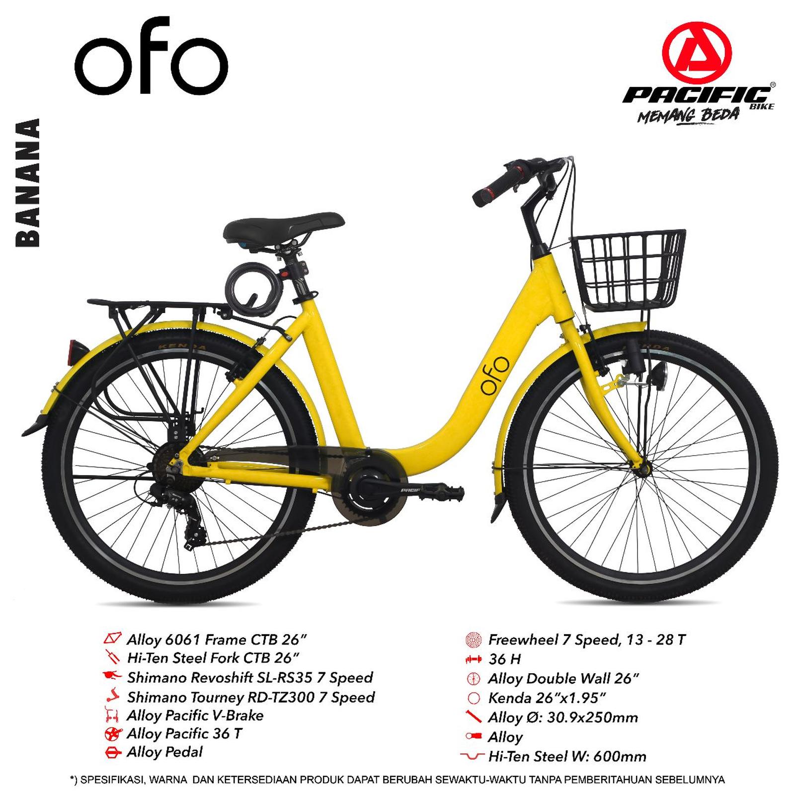 Pacific OFO City Bike 26 Inch